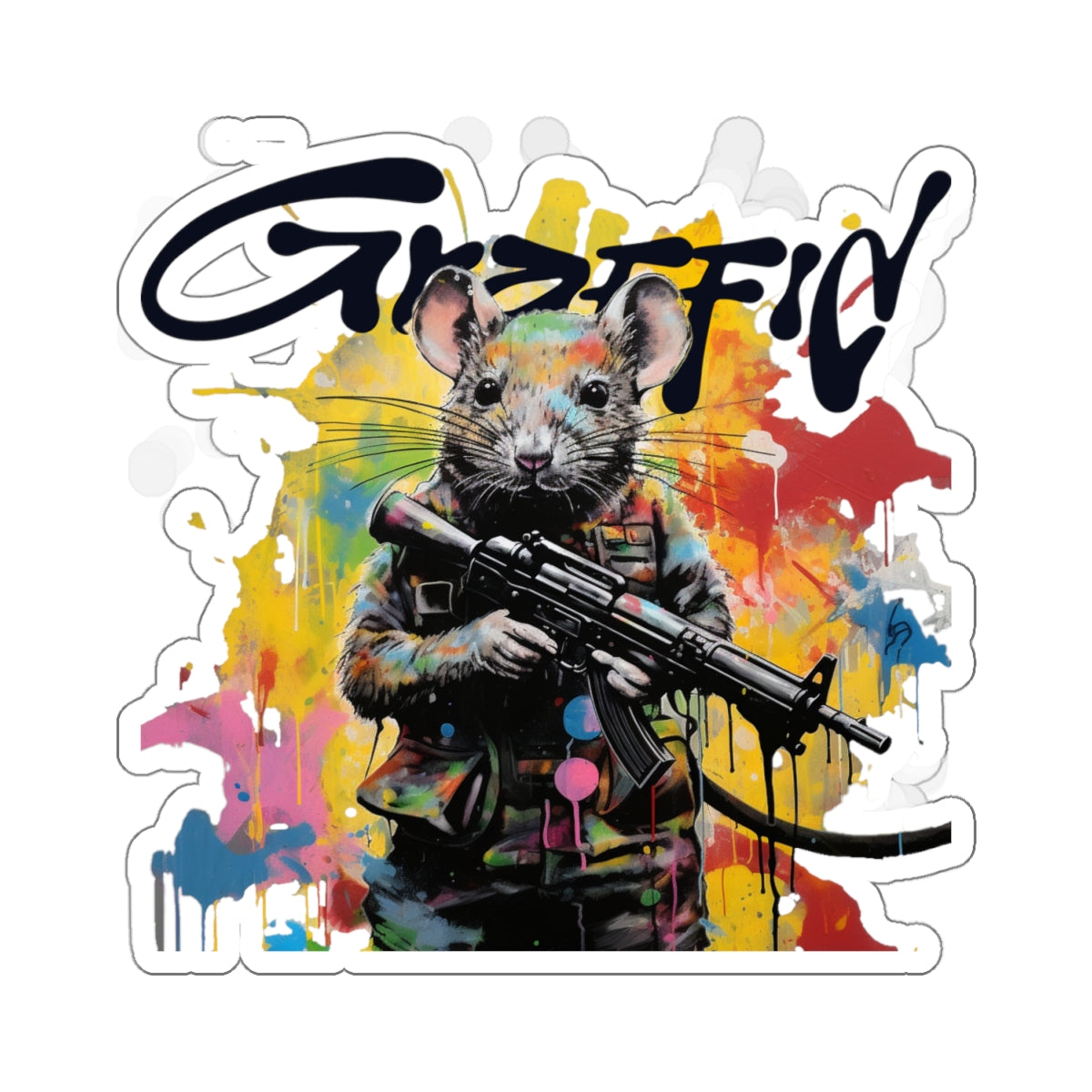 Graffid Stickers: 'Make Art Not War' Edition